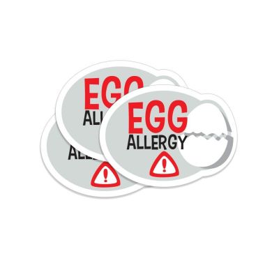 5 Allergy Labels "Egg"