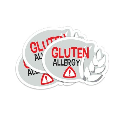 5 Allergy Labels "Gluten"