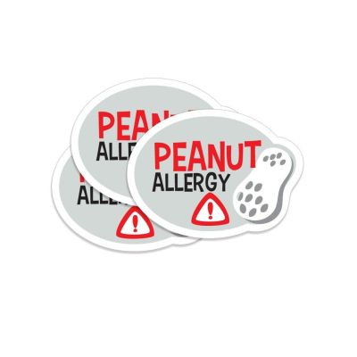 5 Allergy Labels "Peanut"
