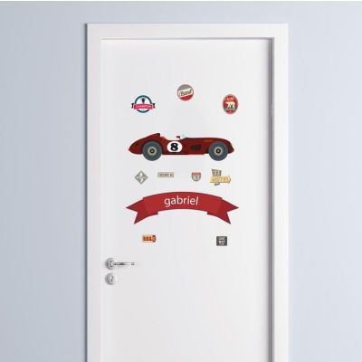 Wall - Door Race Car Decal 