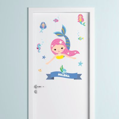 Wall - Door Mermaid Decal