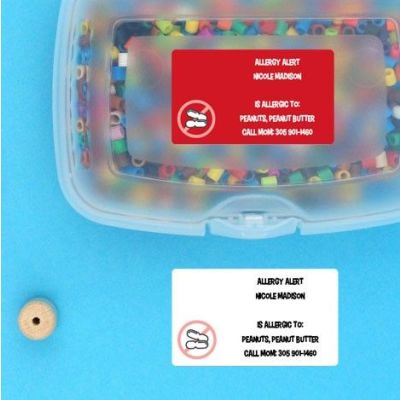 20 Medical and allergy alert labels