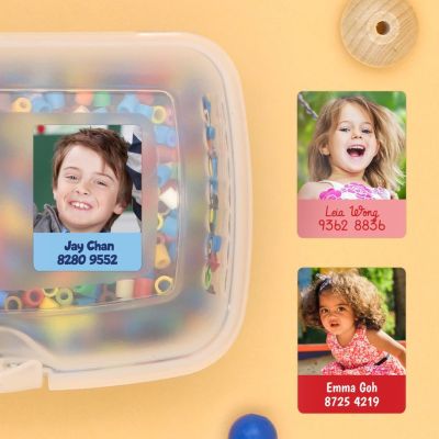 20 Square Photo Labels