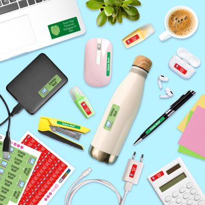 B&uuml;ro-Paket - 176 personalisierbare Namensschilder