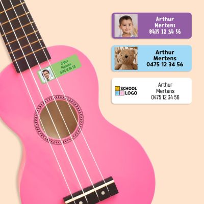 12 gepersonaliseerde stickers met naam en foto 