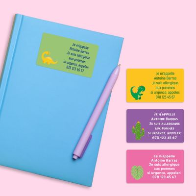 10 étiquettes extra-larges autocollantes personnalisées