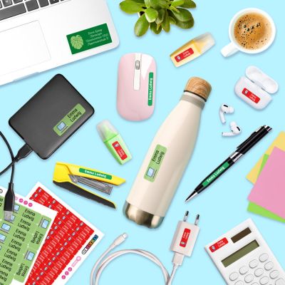 Büro-Paket - 176 personalisierbare Namensschilder