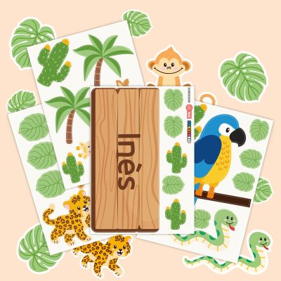 Stickers muraux personnalisables pour porte et chambre d'enfant