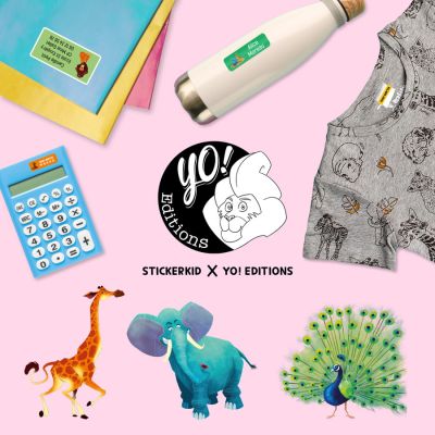 Pack primaire YO! Editions - 154 &eacute;tiquettes personnalisables