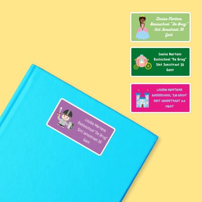 10 stickers voor boeken en schriften 