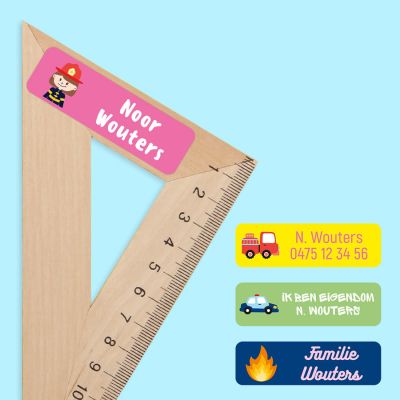 22 personaliseerbare middelgrote stickers 