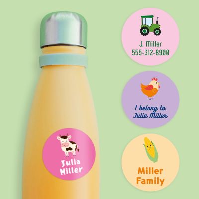 15 Round Name labels