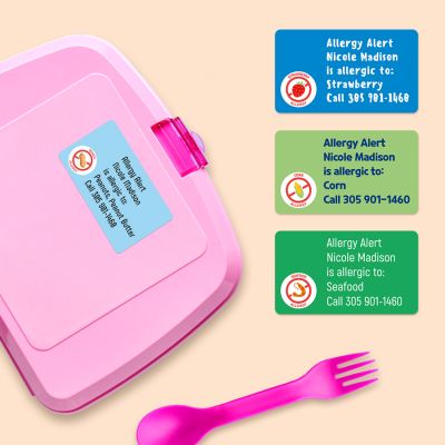 20 Medical and allergy alert labels