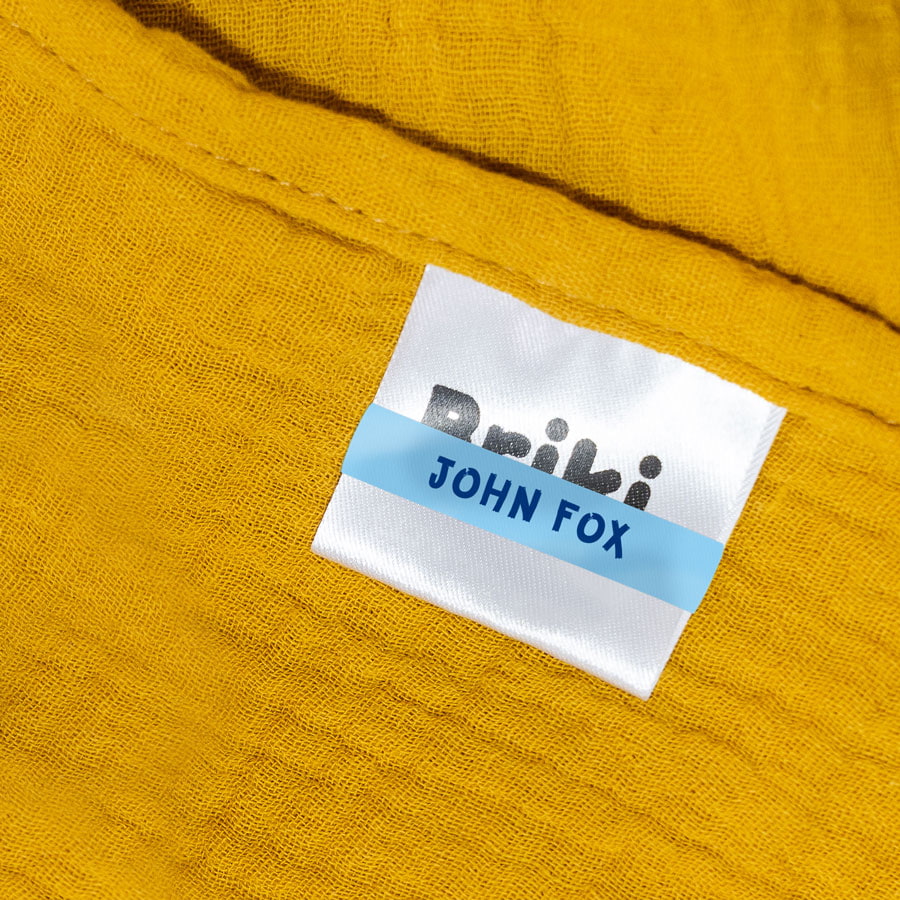 50 wrap-around name labels for clothes
