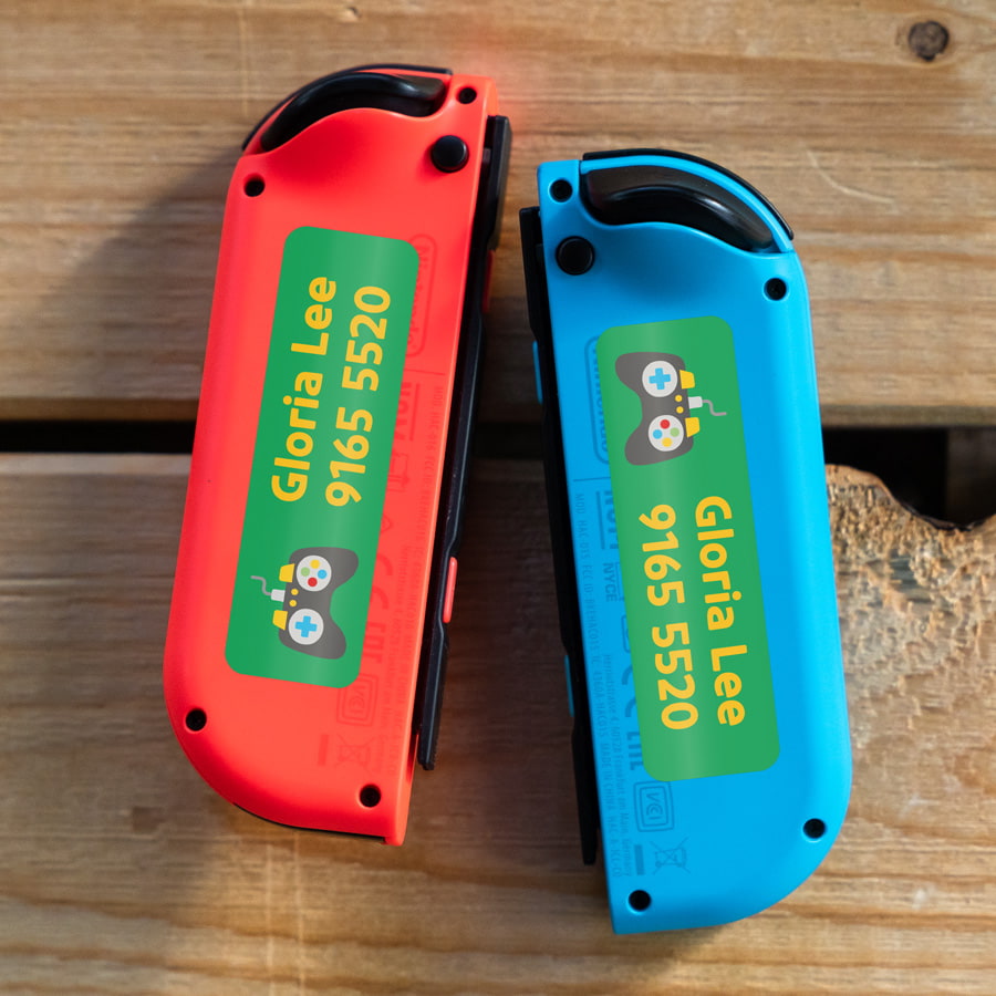 22 medium custom stick-on name labels