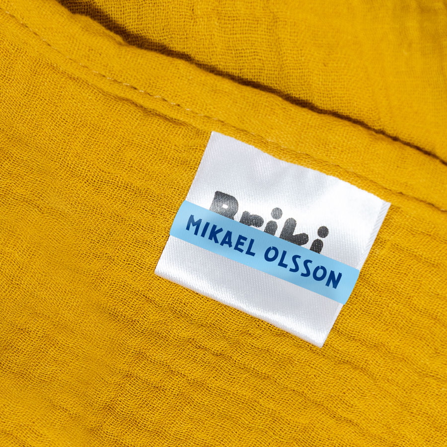 50 wrap-around namnlappar för kläder
